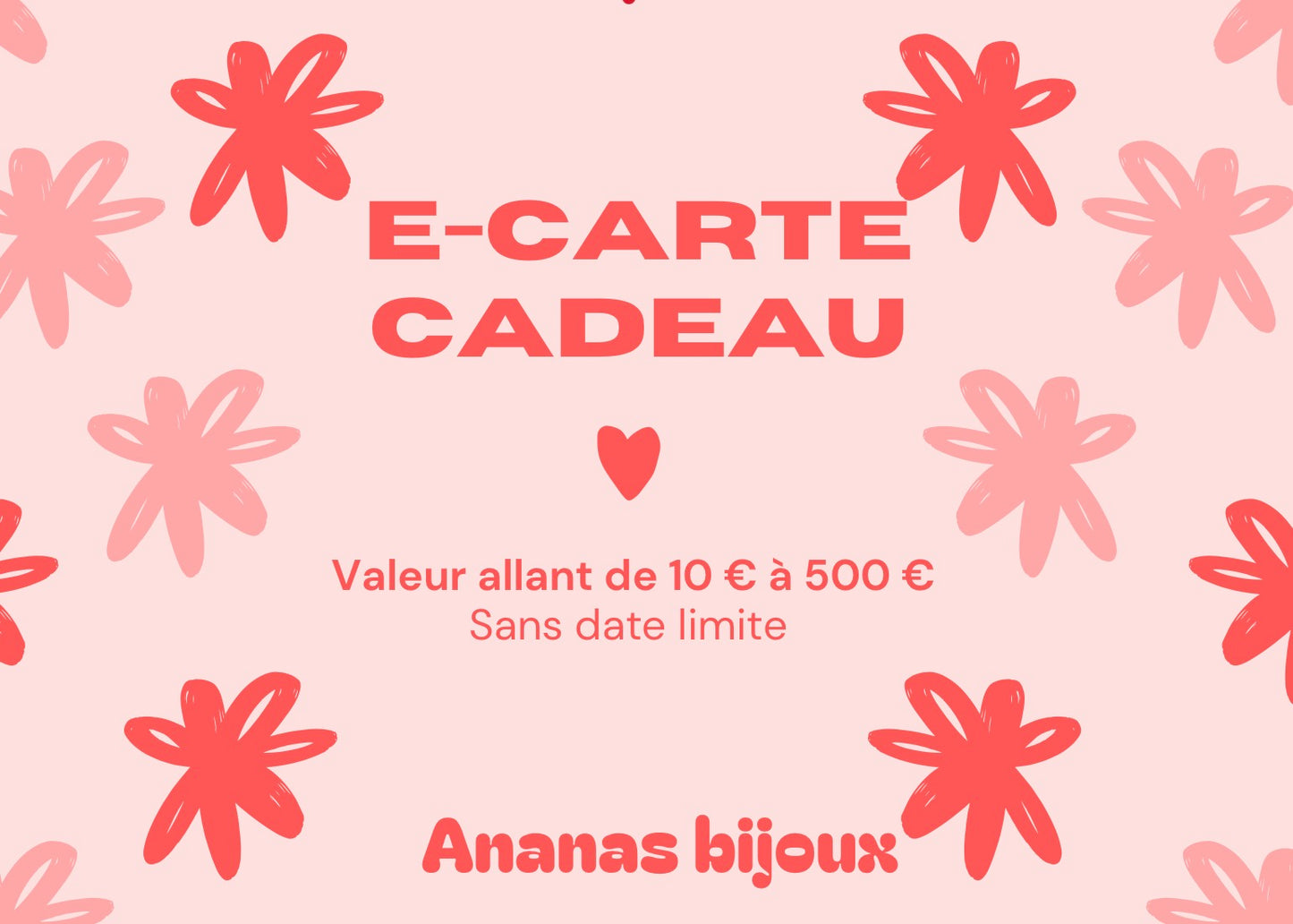 Carte cadeau Ananas bijoux