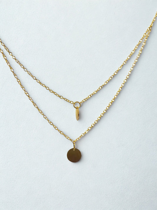 Célia - Collier 2 médaillons